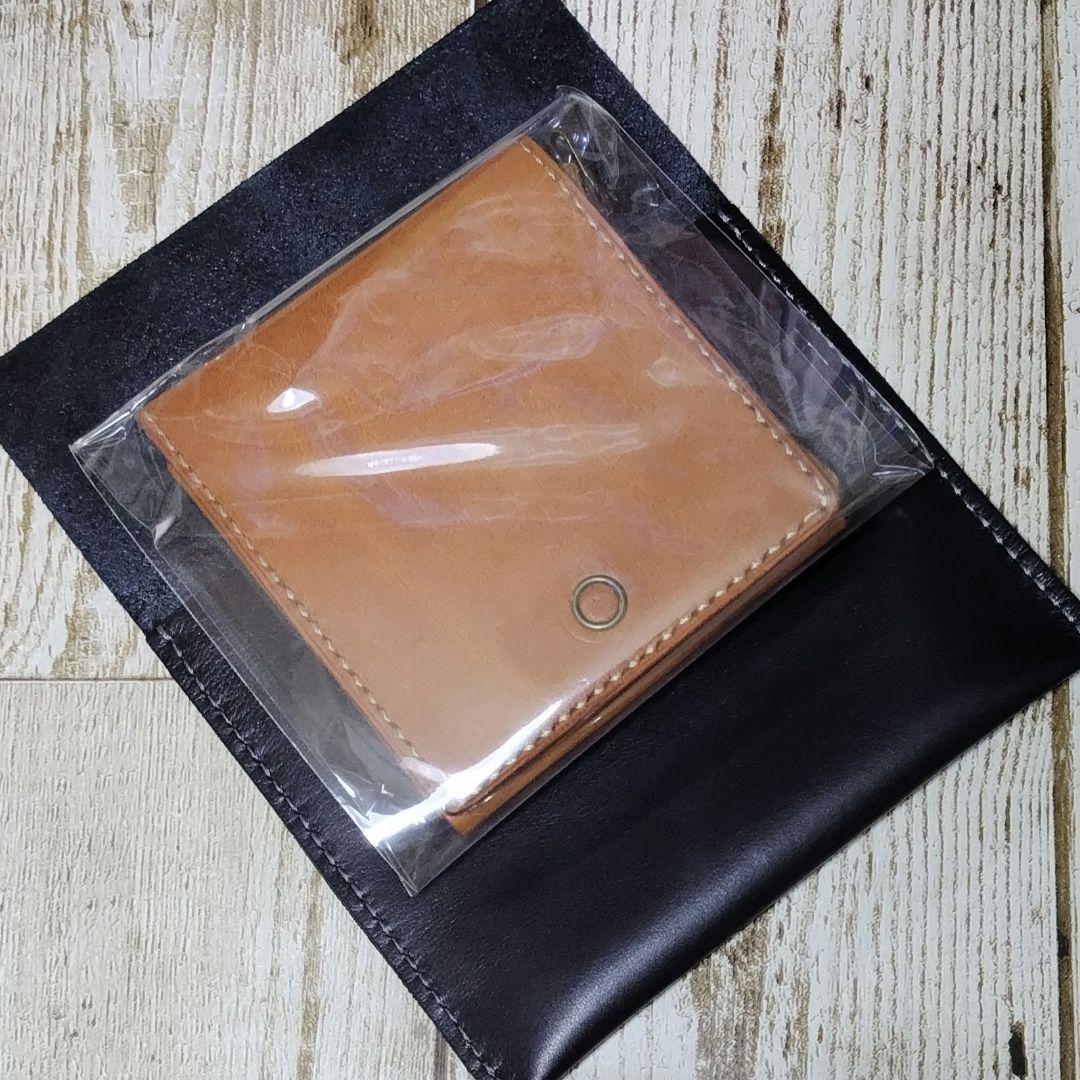 ミニマムウォレット 二つ折り プエブロレザー 牛ヌメ サビア 小さい 薄い 財布