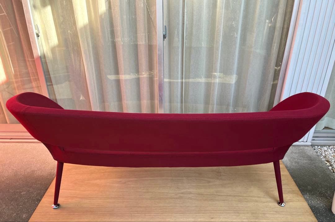 J&M ティファニーレッドソファ　アメリカ　ミッドセンチュリー　モダン　希少