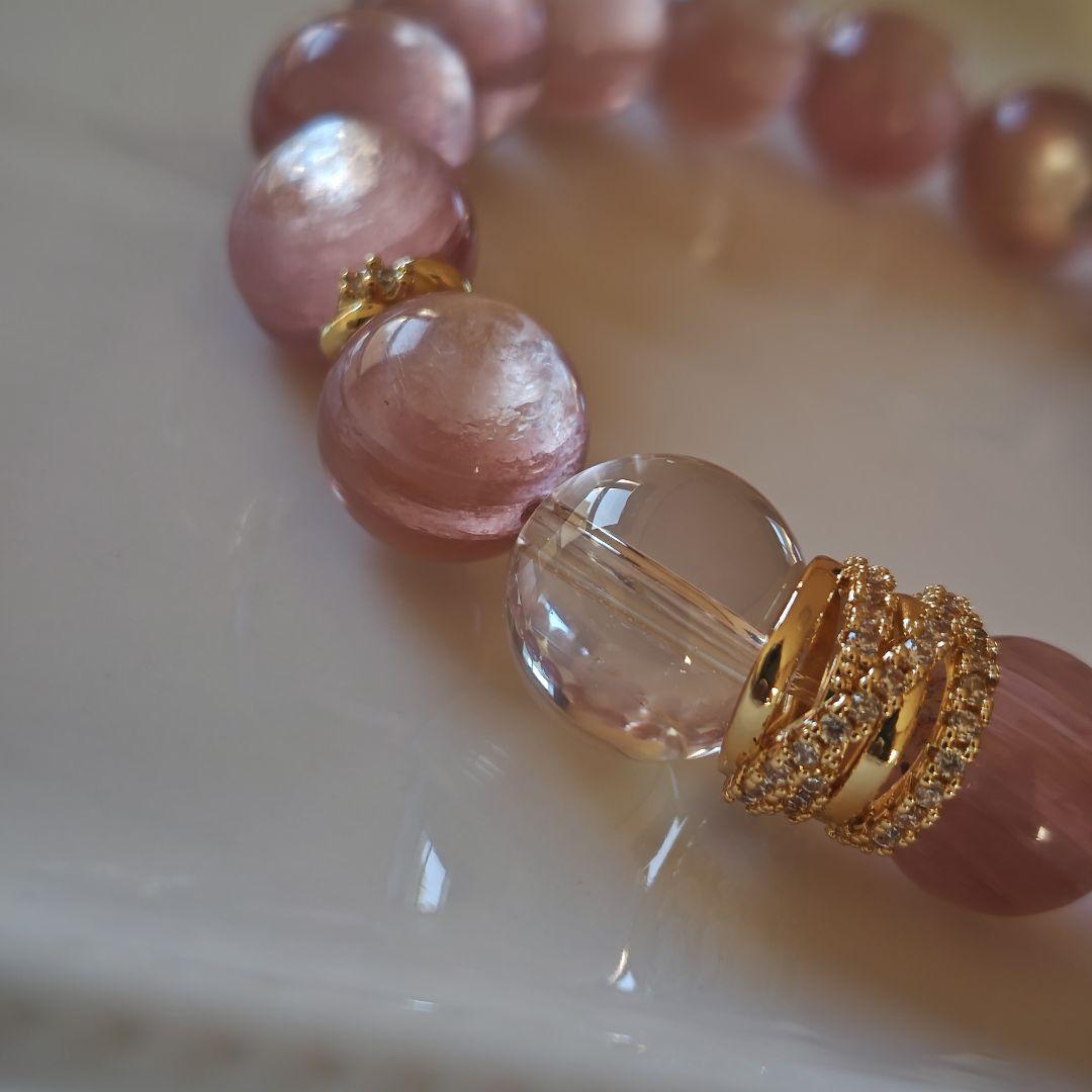 希少✧シャンパンピンクマイカ＆カイラス産水晶