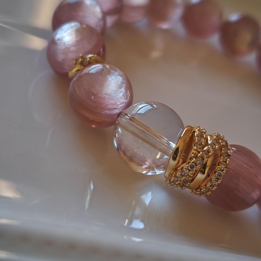 希少✧シャンパンピンクマイカ＆カイラス産水晶