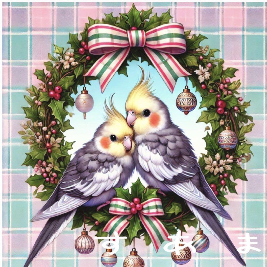 ❀ハンドメイドオーダー用 インコちゃんデザイン パネル サンプル