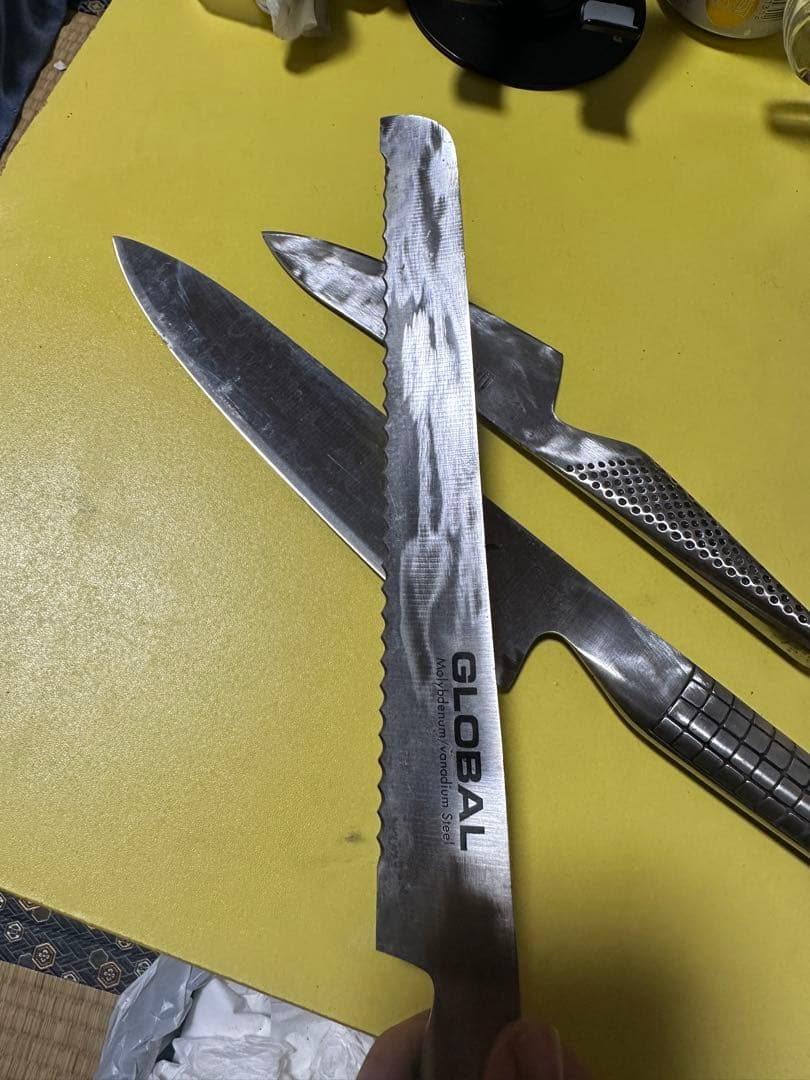 GLOBALの包丁セットmolfer（旧) 3点セット