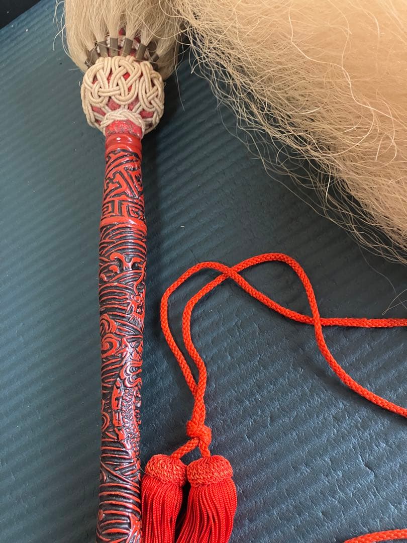 払子　龍の彫刻　仏具 装束 供養