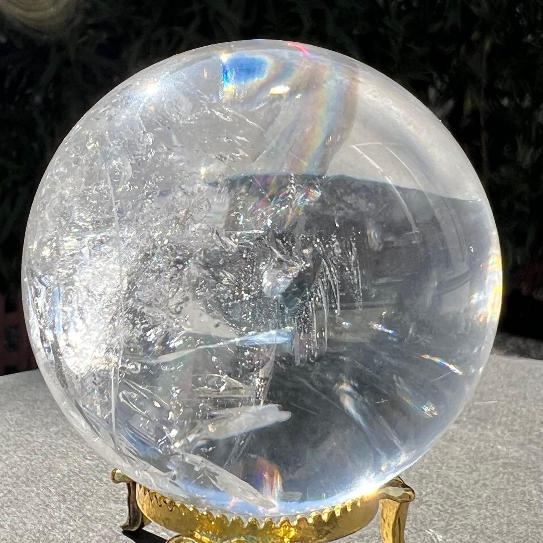 ✮超目玉✮☆美宝珠☆極品極上 水晶玉✨レインボー レムリアンシード 丸玉 天然石