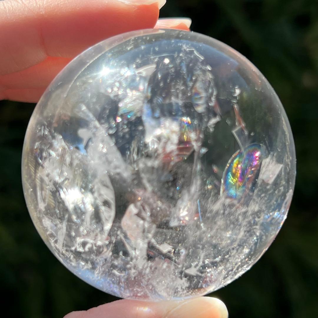 ✮超目玉✮☆美宝珠☆極品極上 水晶玉✨レインボー レムリアンシード 丸玉 天然石