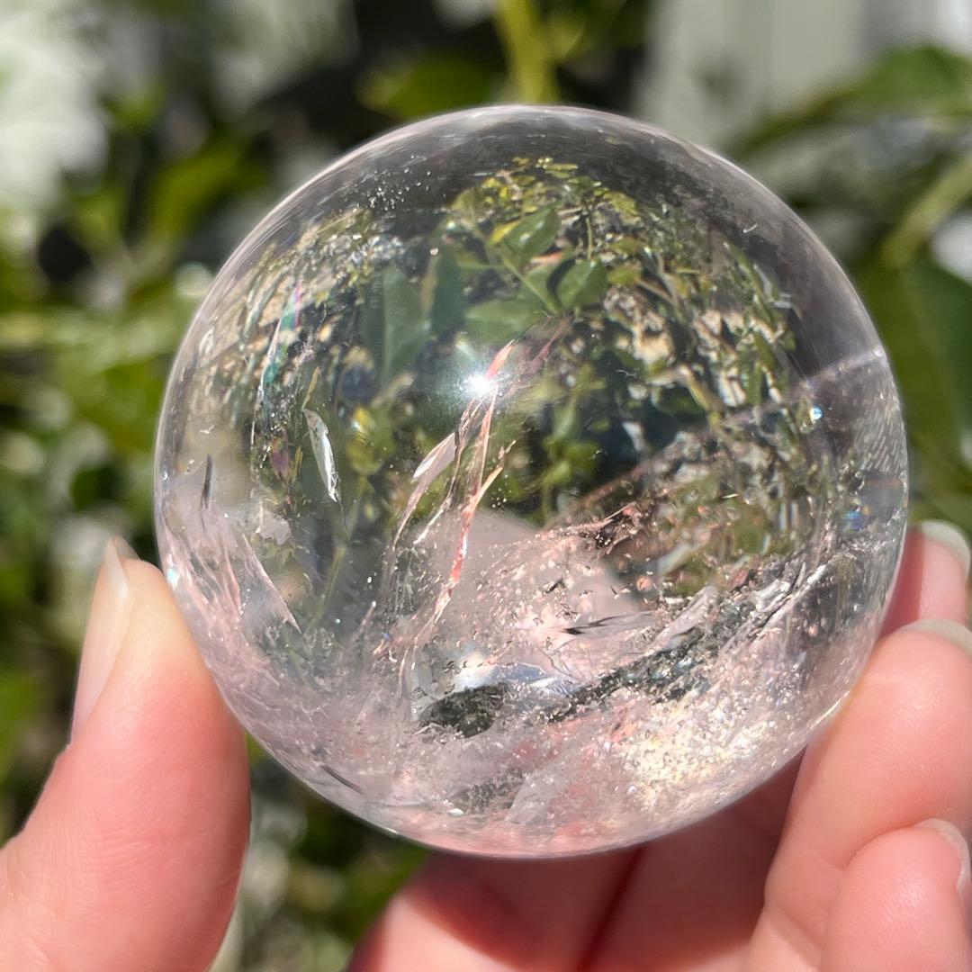 ✮超目玉✮☆美宝珠☆極品極上 水晶玉✨レインボー レムリアンシード 丸玉 天然石