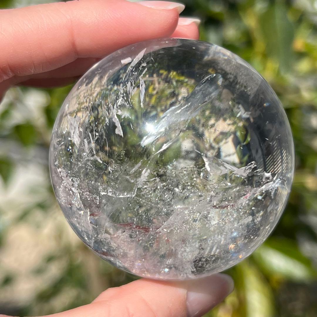 ✮超目玉✮☆美宝珠☆極品極上 水晶玉✨レインボー レムリアンシード 丸玉 天然石