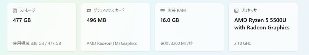 Windowsノート本体 HP Pavilion Laptop 15-eh1xxx