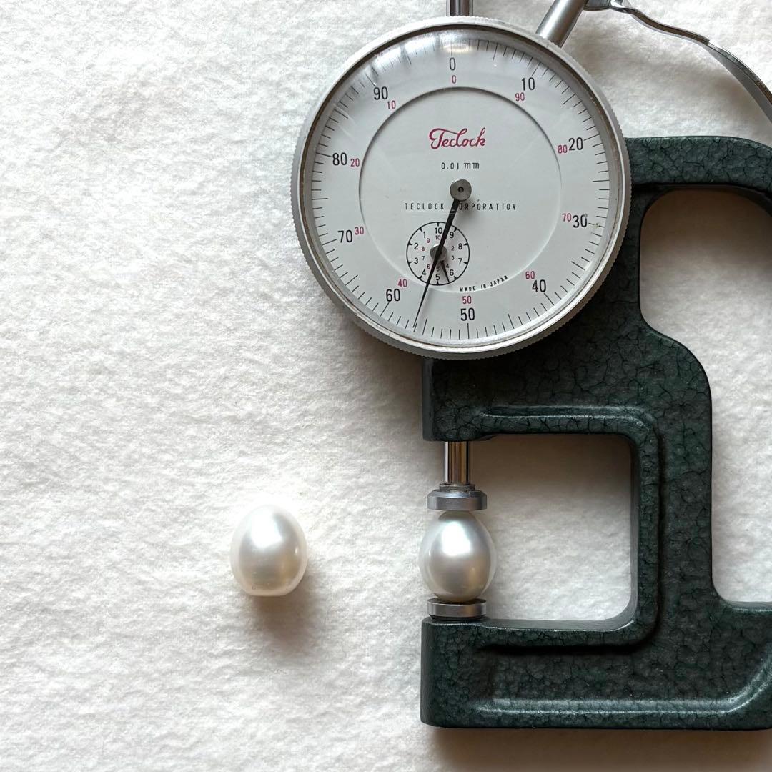 パール　ルース　南洋真珠　白蝶珠　ドロップ　13mm ２pcs