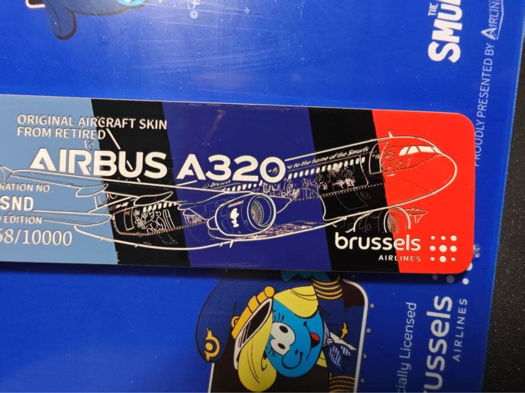 SN A320 Airlinertags ブリュッセル航空スマーフ コラボ特別機