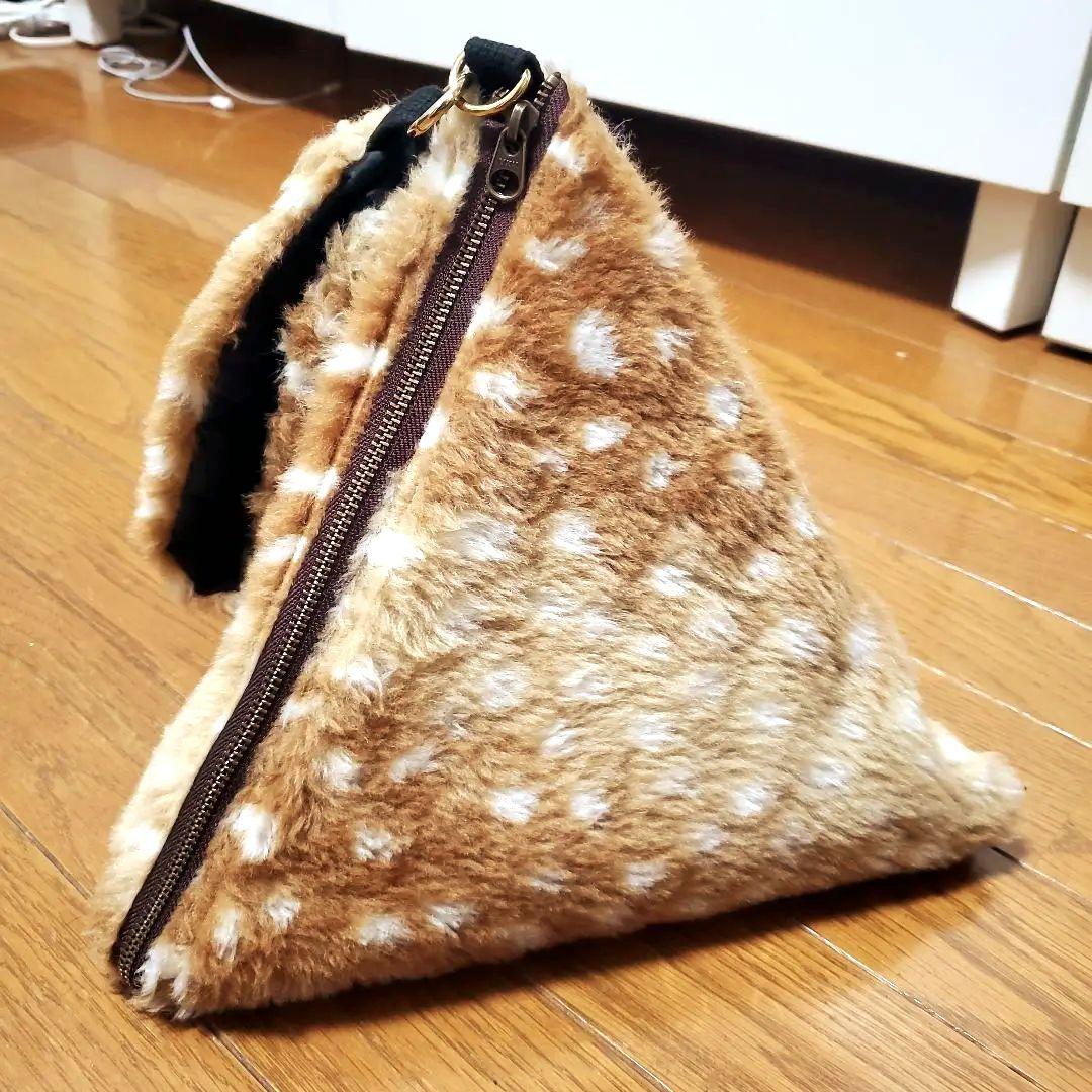 小鹿三角ハンドバッグ