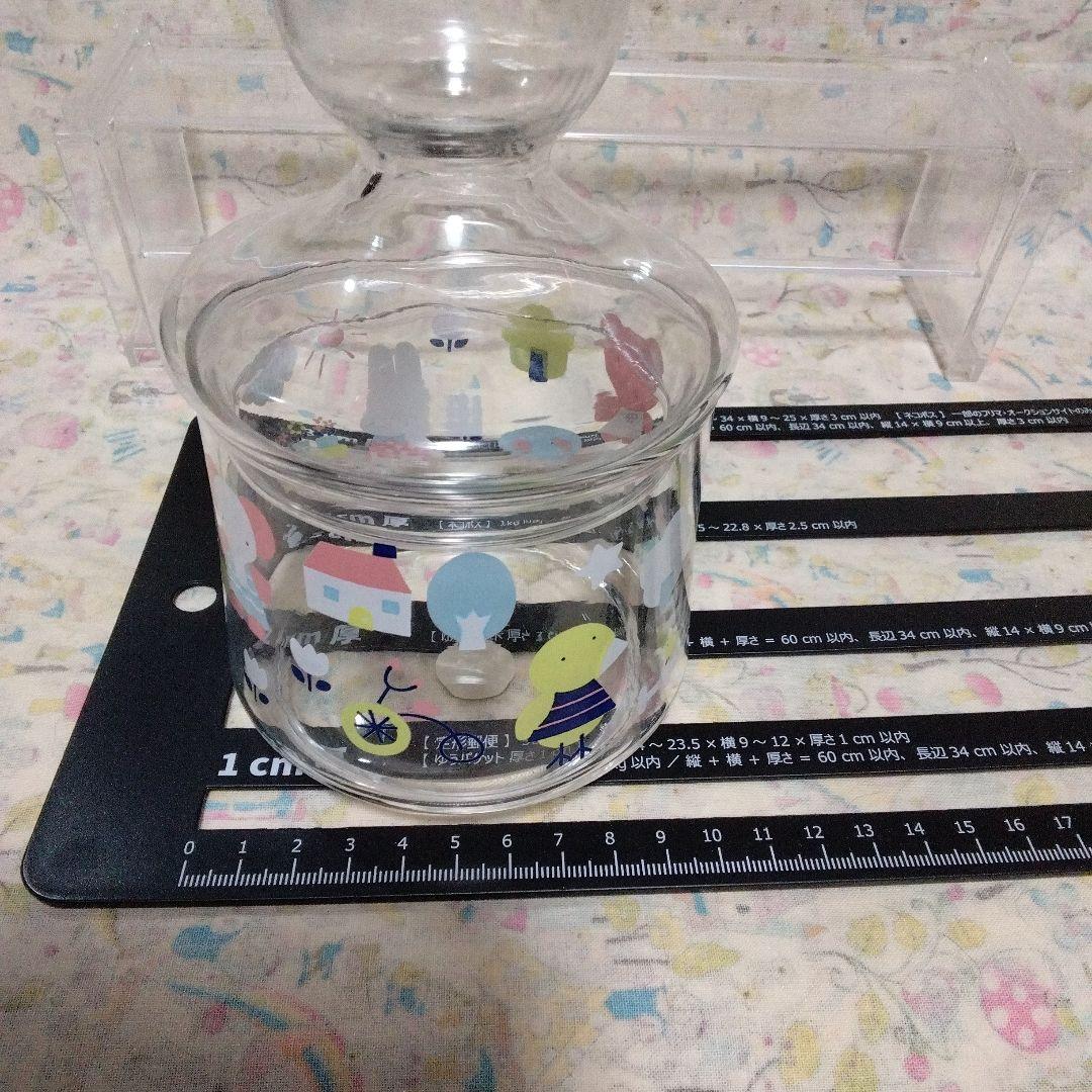 未使用　昭和レトロ　ファンシーフレンズ　小物入れ　ガラス