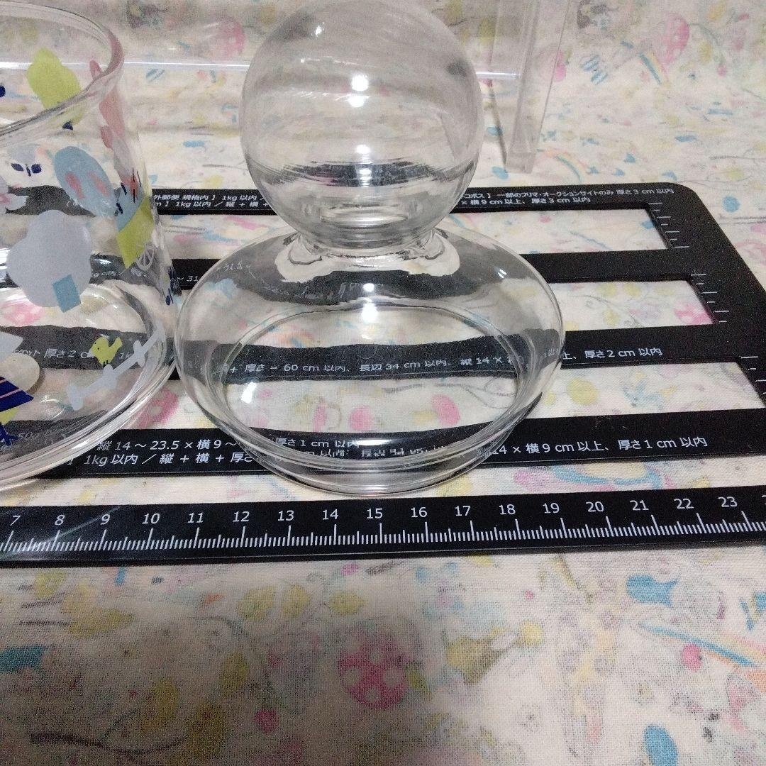 未使用　昭和レトロ　ファンシーフレンズ　小物入れ　ガラス
