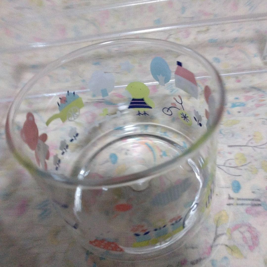 未使用　昭和レトロ　ファンシーフレンズ　小物入れ　ガラス