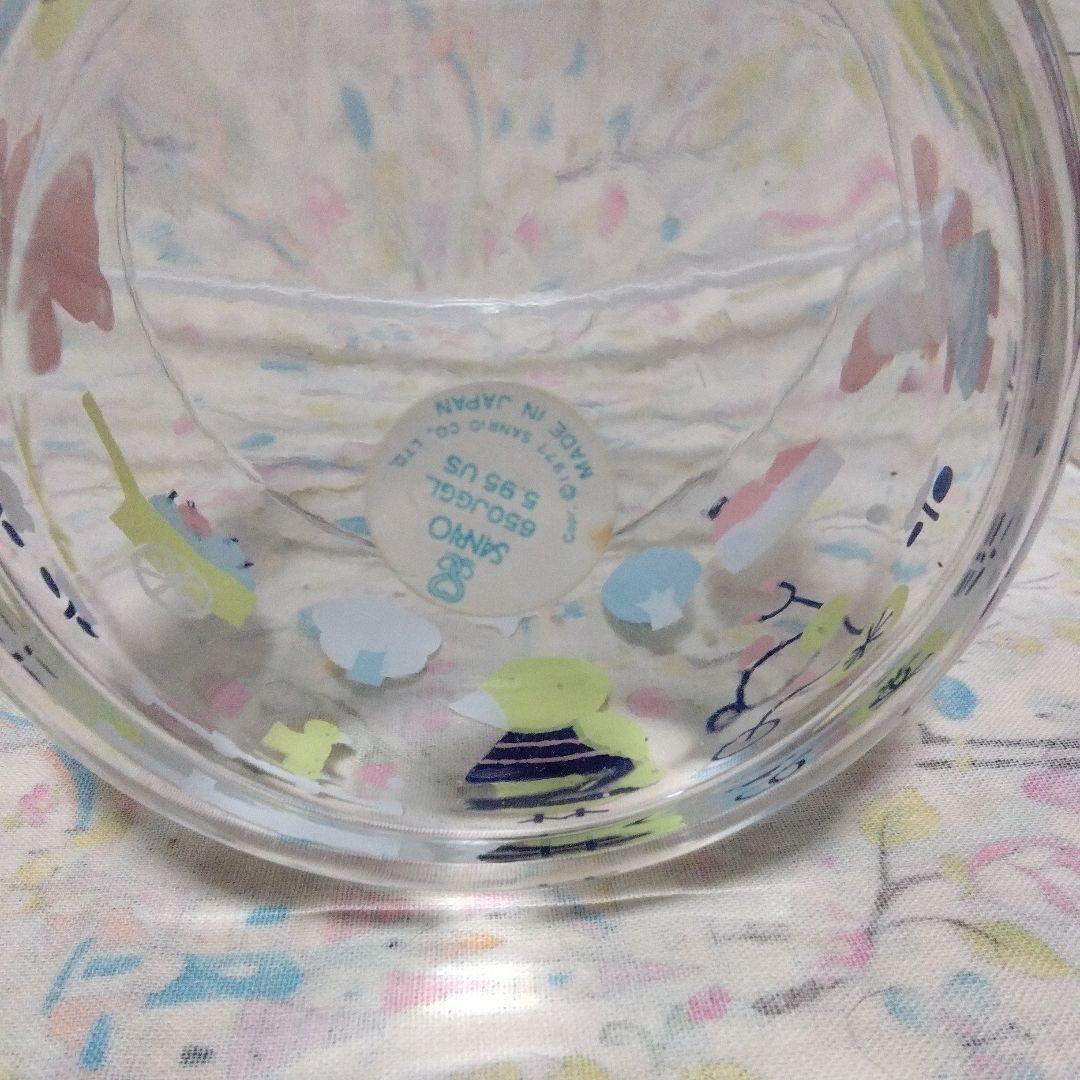 未使用　昭和レトロ　ファンシーフレンズ　小物入れ　ガラス