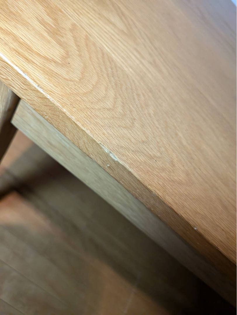 ■送料込■無印良品 木製デスク オーク 110 事務 学習 勉強机 テーブル引出