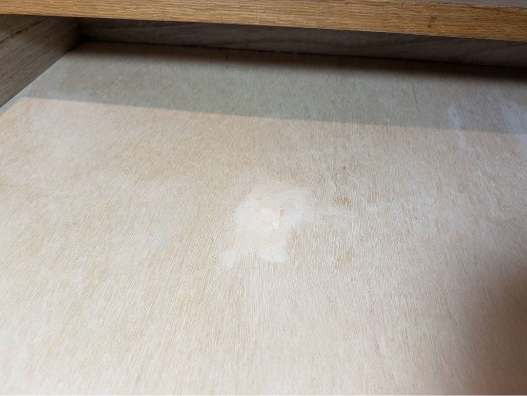 ■送料込■無印良品 木製デスク オーク 110 事務 学習 勉強机 テーブル引出