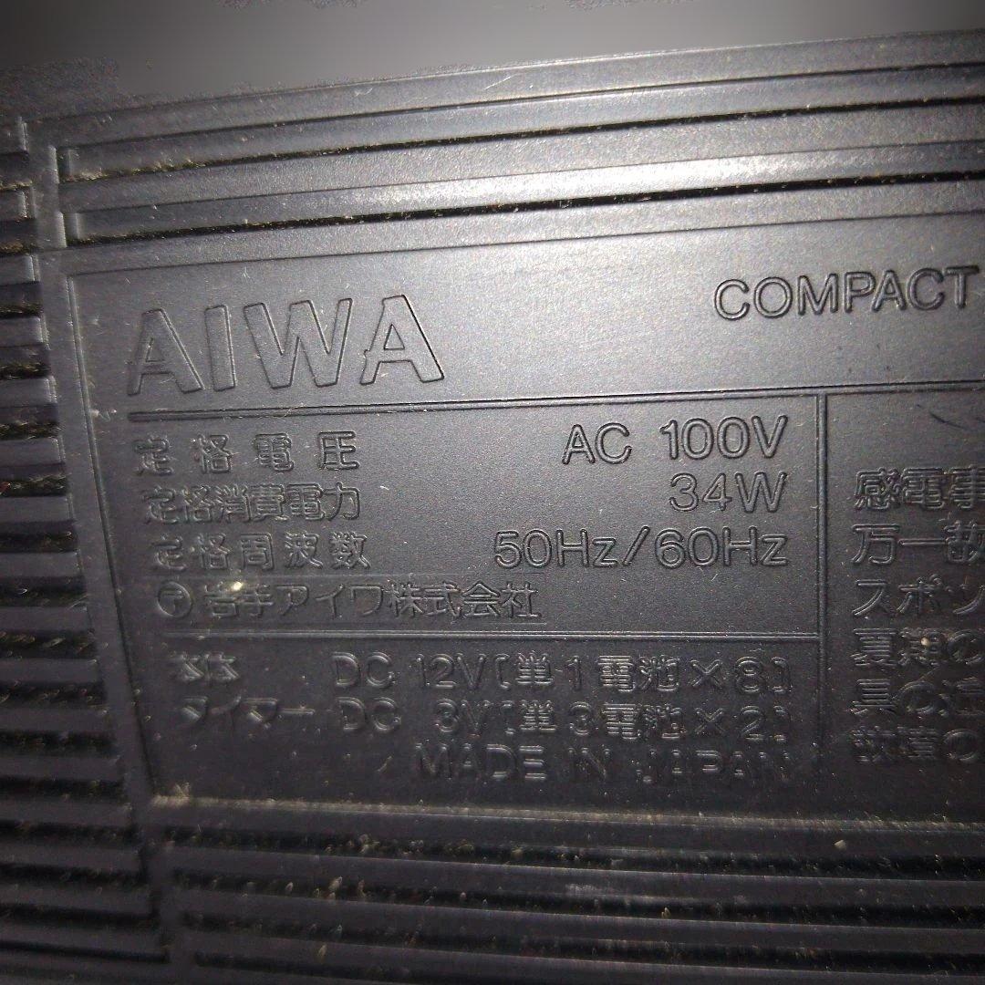 AIWA CSD-W880 ST　ダブルカセットデッキ ラジカセ 希少