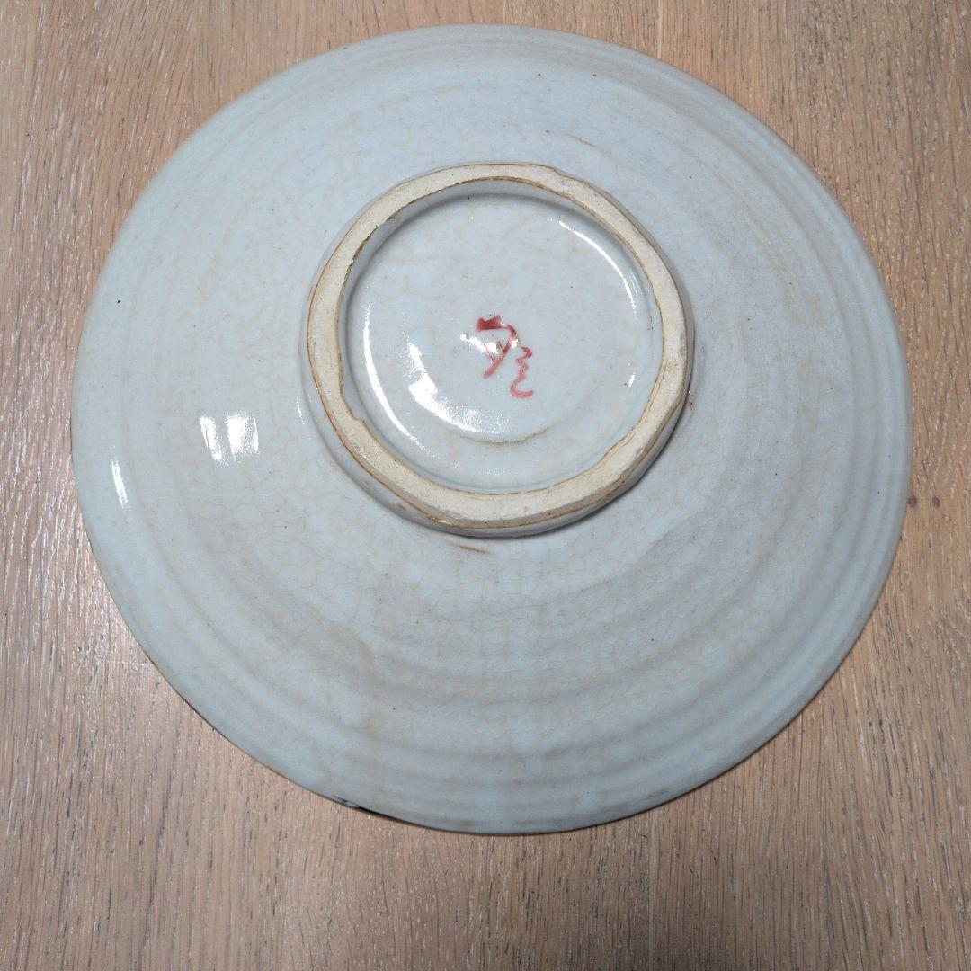 夕立窯　大きな飾り皿　陶器　手描き　　招福猫　素敵な仲間　ニャンとやさしい