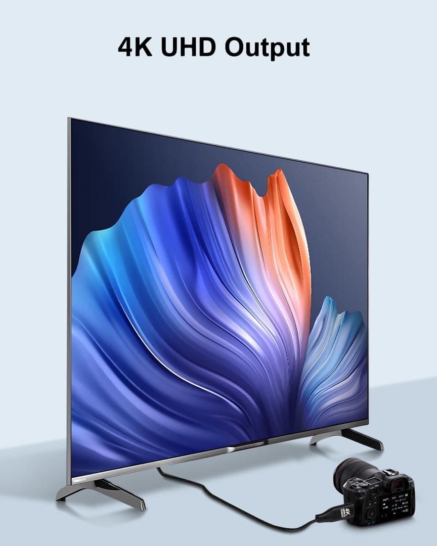 4K Mini HDMI Mini DPケーブル 6フィート ポータブルモニター