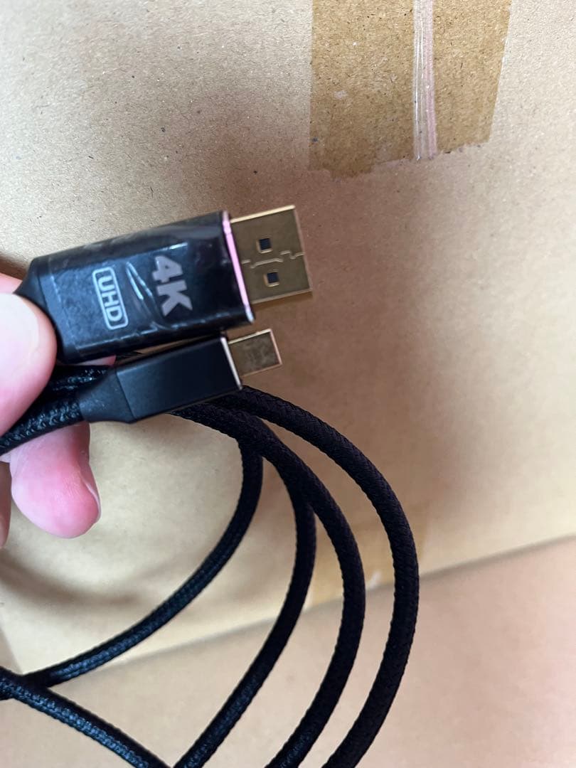 4K Mini HDMI Mini DPケーブル 6フィート ポータブルモニター