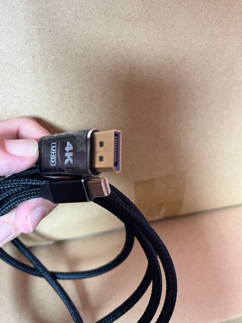 4K Mini HDMI Mini DPケーブル 6フィート ポータブルモニター