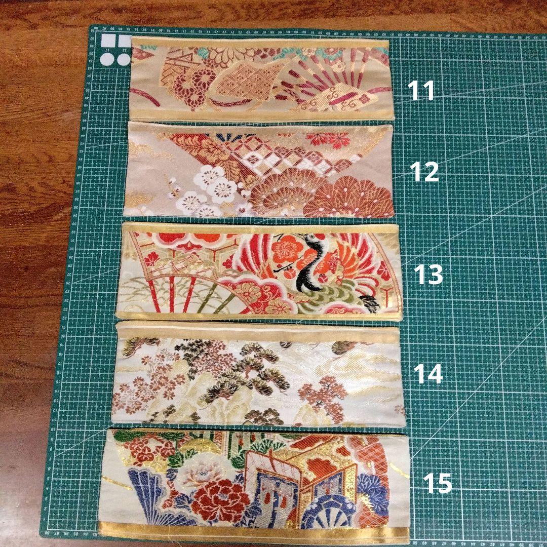 さあやページ　ミニマットアソート6セット　 高級正絹丸帯、袋帯リメイク
