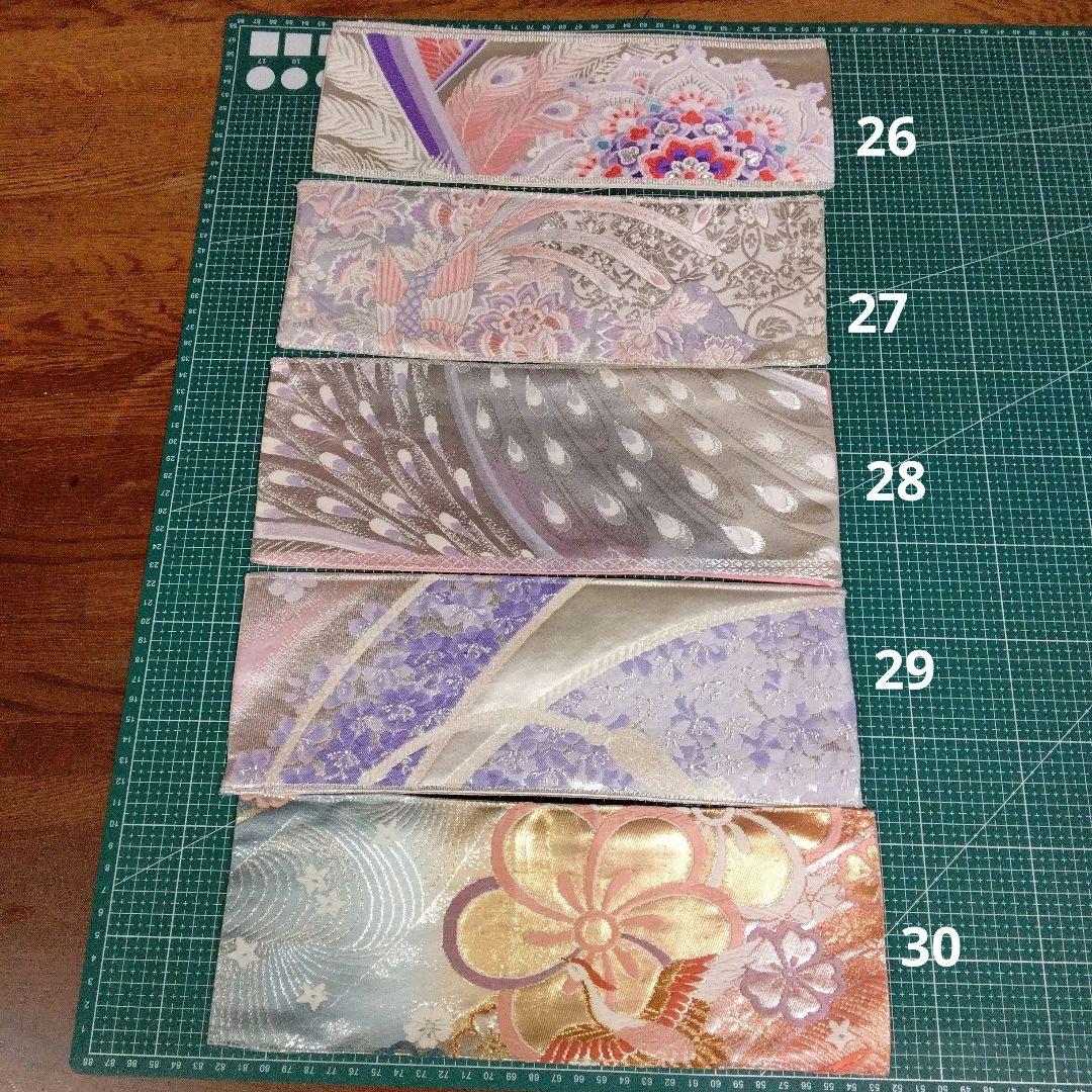 さあやページ　ミニマットアソート6セット　 高級正絹丸帯、袋帯リメイク