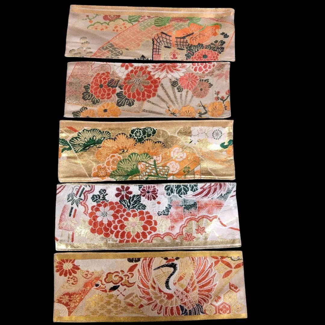 さあやページ　ミニマットアソート6セット　 高級正絹丸帯、袋帯リメイク