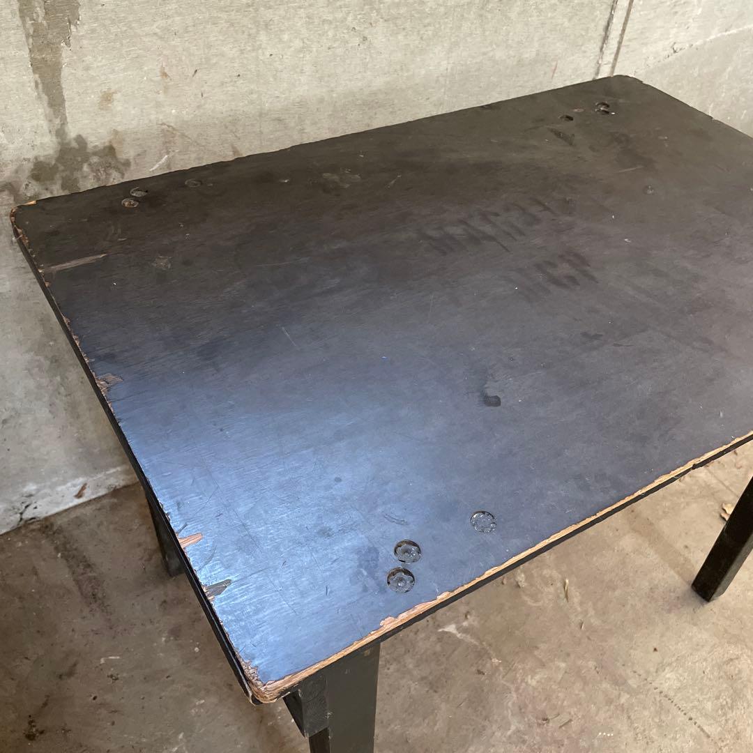 70s U.S.Army フォールディングデスク 実物 角脚 アンティーク レア