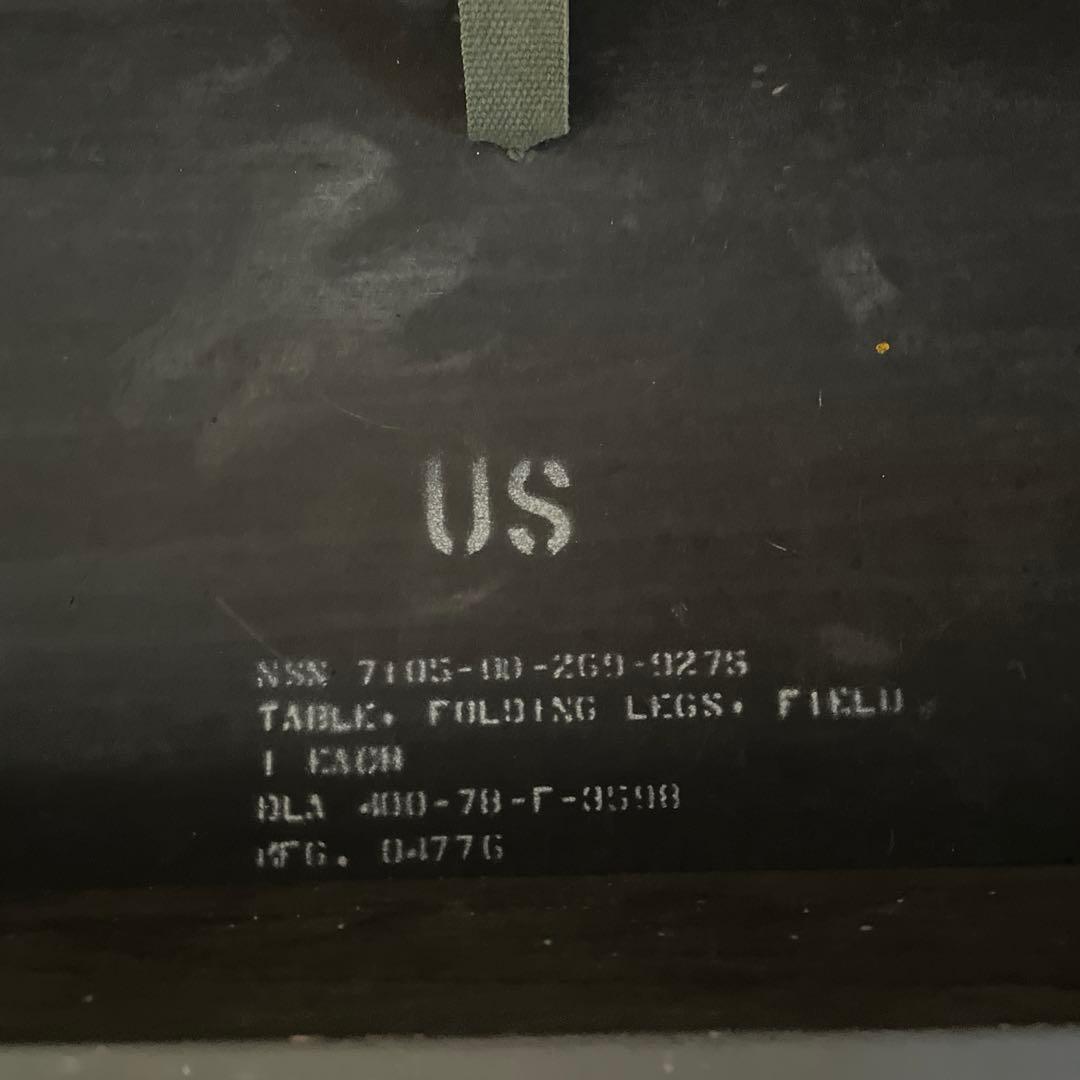 70s U.S.Army フォールディングデスク 実物 角脚 アンティーク レア