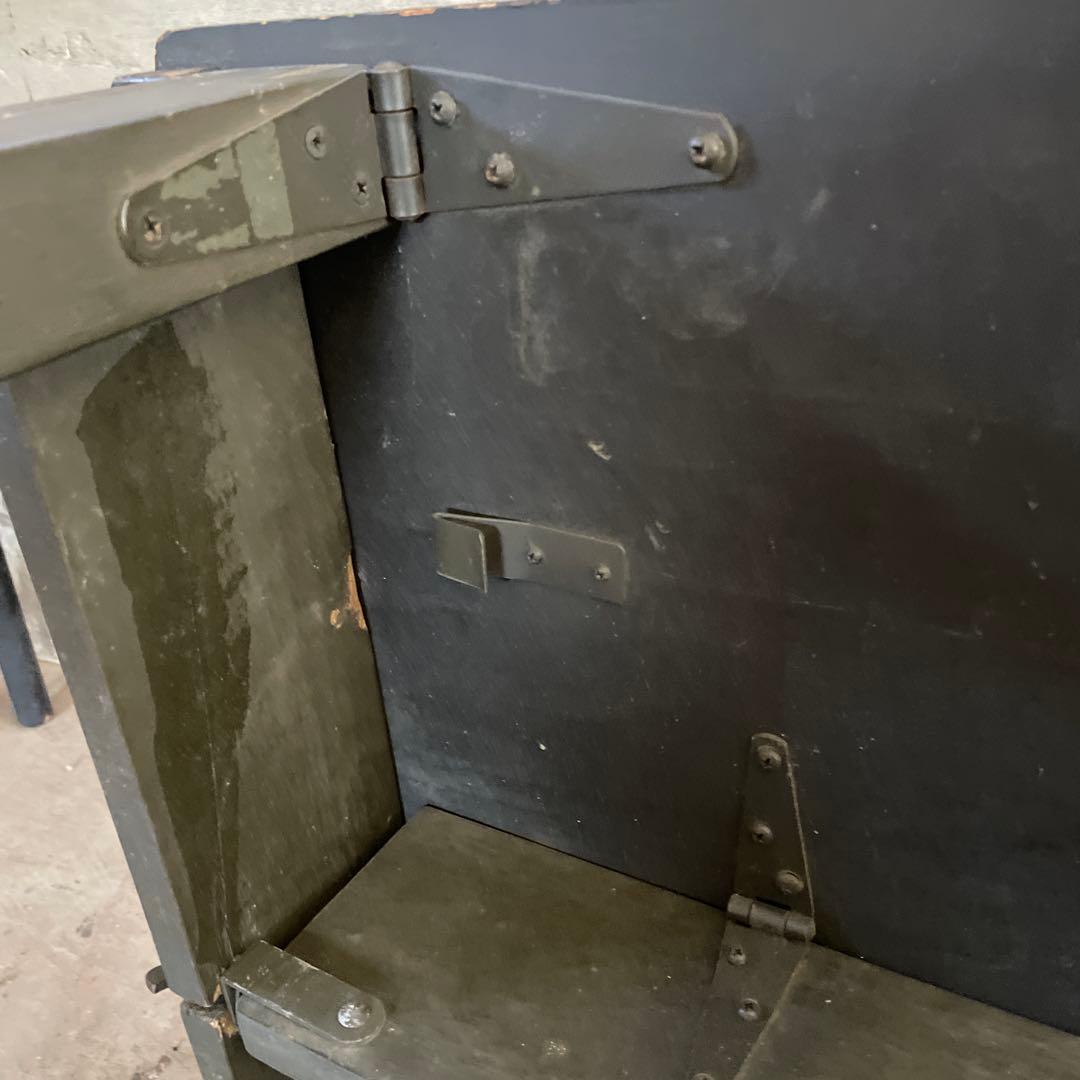 70s U.S.Army フォールディングデスク 実物 角脚 アンティーク レア