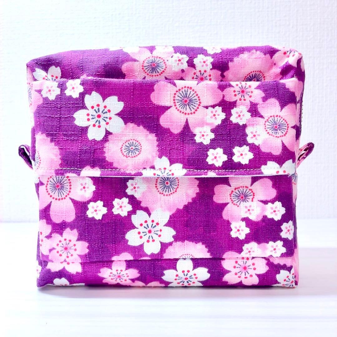 ★JJ⑥★ ハンドメイドポーチ&ショルダーバッグ 和柄 桜 P206