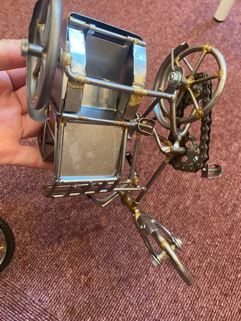 自転車　オブジェ　2つ