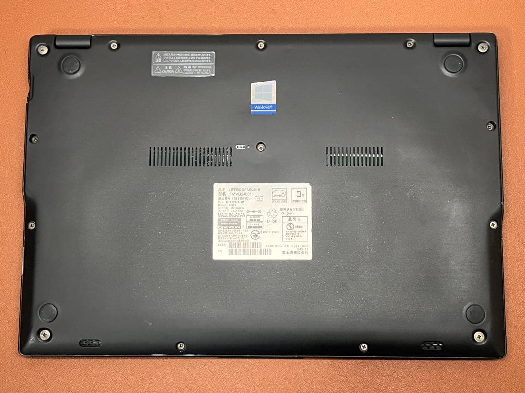 LIFEBOOK U939 i7-8665U FHD 16G 顔認証 256GB