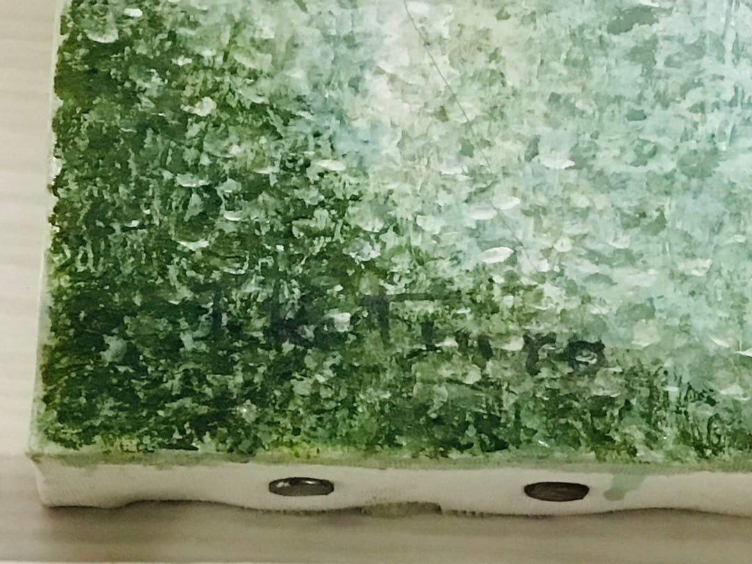 洋画家 師 西村龍介 勝呂隆光『古城 塔のある街』油彩SM号 豪華額装 真作保証