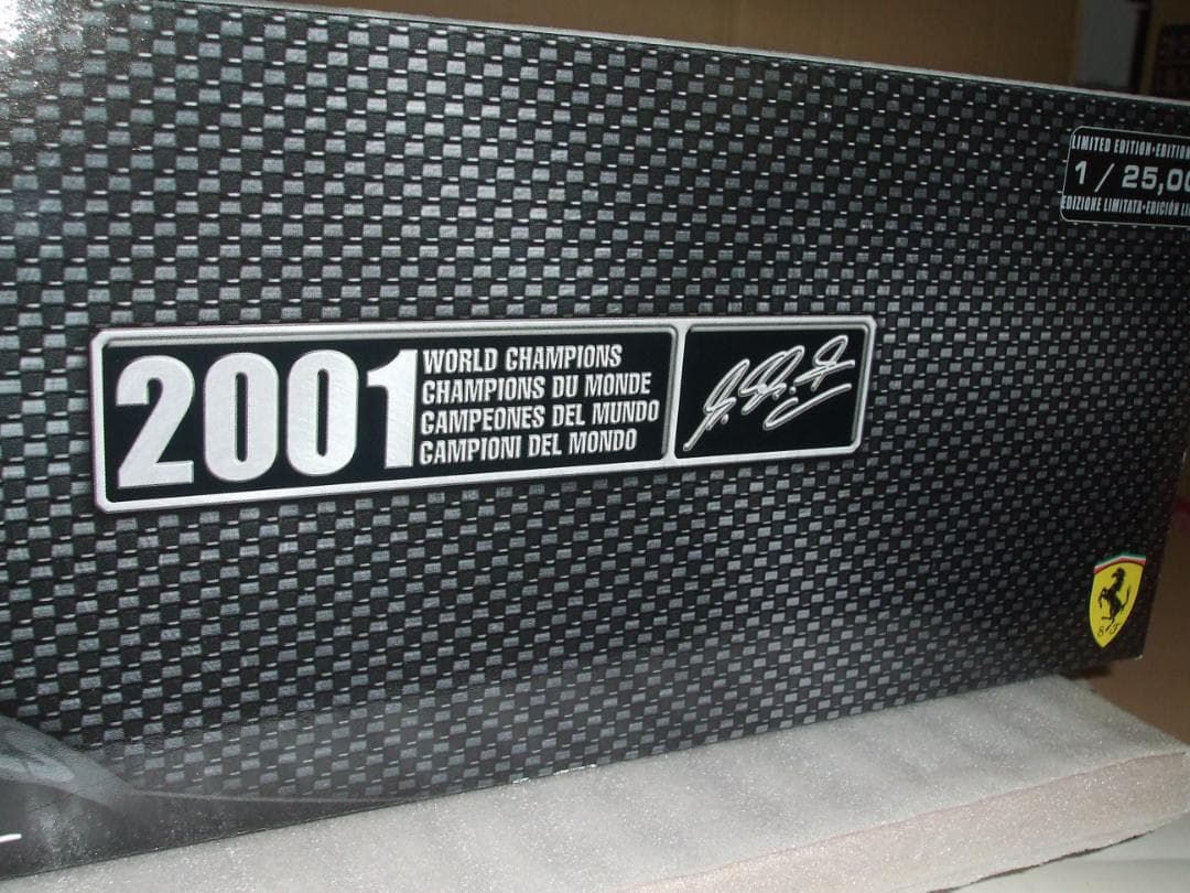 フェラーリ　Ｆ２００１　シューマッハ　＃１　ワールドチャンピオン　マテル