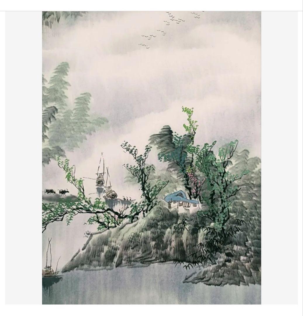 美品 初夏漓江画 龍脈 山水画 中国掛け軸 美術工芸品