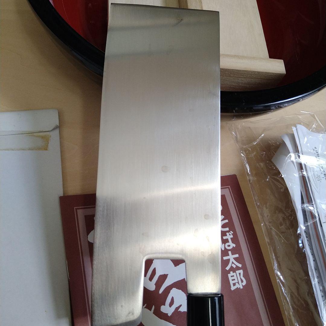 そば打ちセット　板、棒、鉢、こま板、包丁、冊子セット