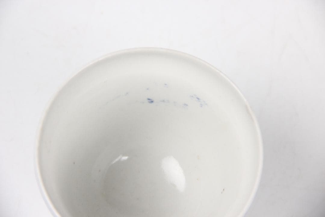 中国古美術 唐物 煎茶道具 染付　煎茶碗　盃　五客　 EY11-1