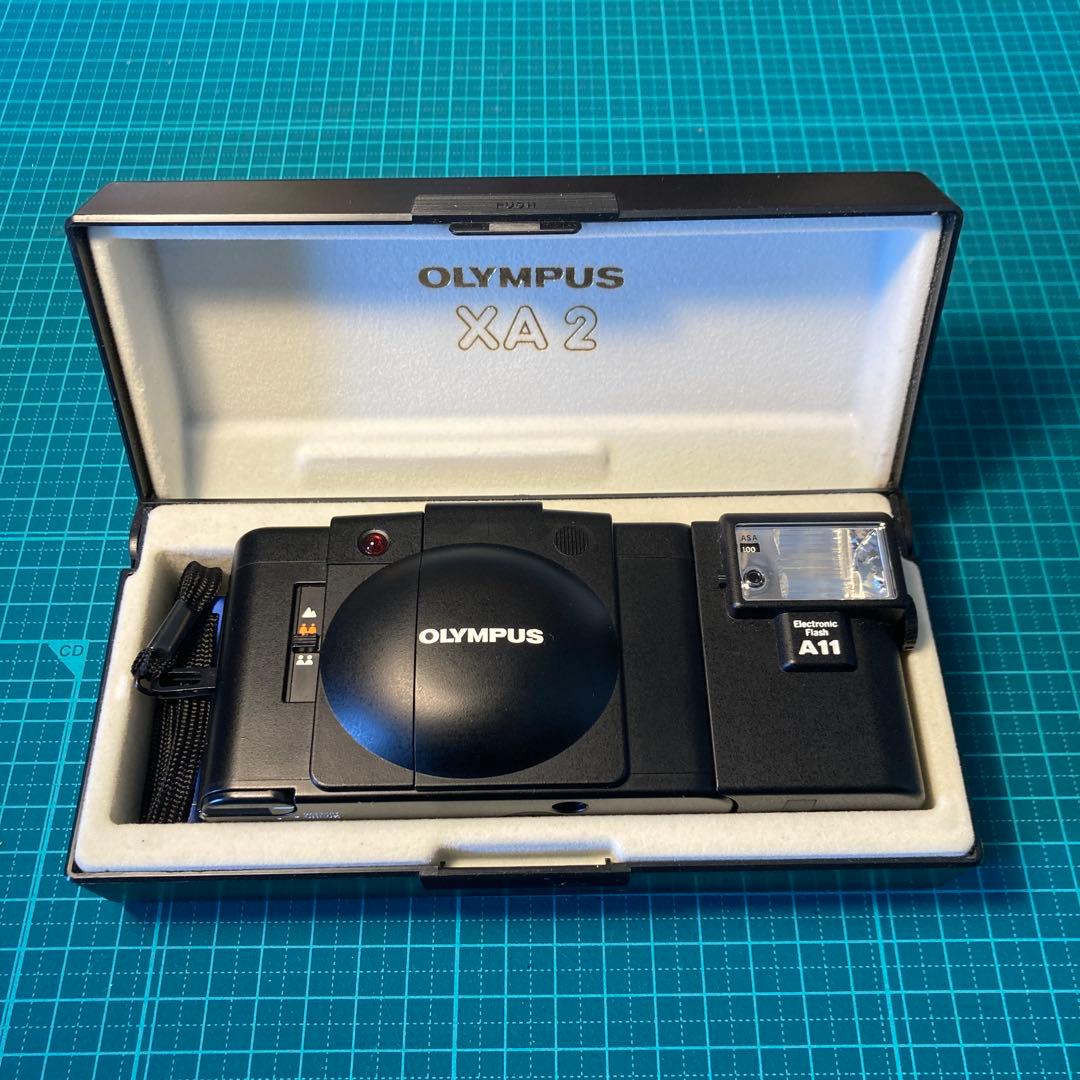 OLYMPUS XA2 + A11 フィルムカメラ 通電のみ確認済み