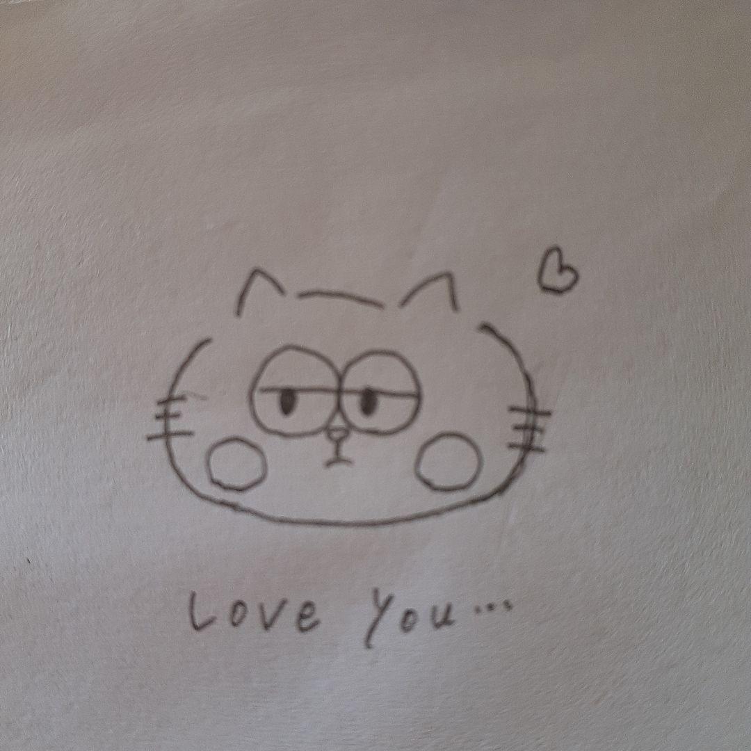 猫のイラスト love you...