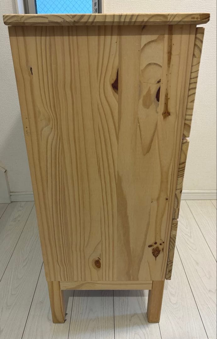 【廃盤・美品】IKEA TARVA チェスト(引き出し×3) パイン材