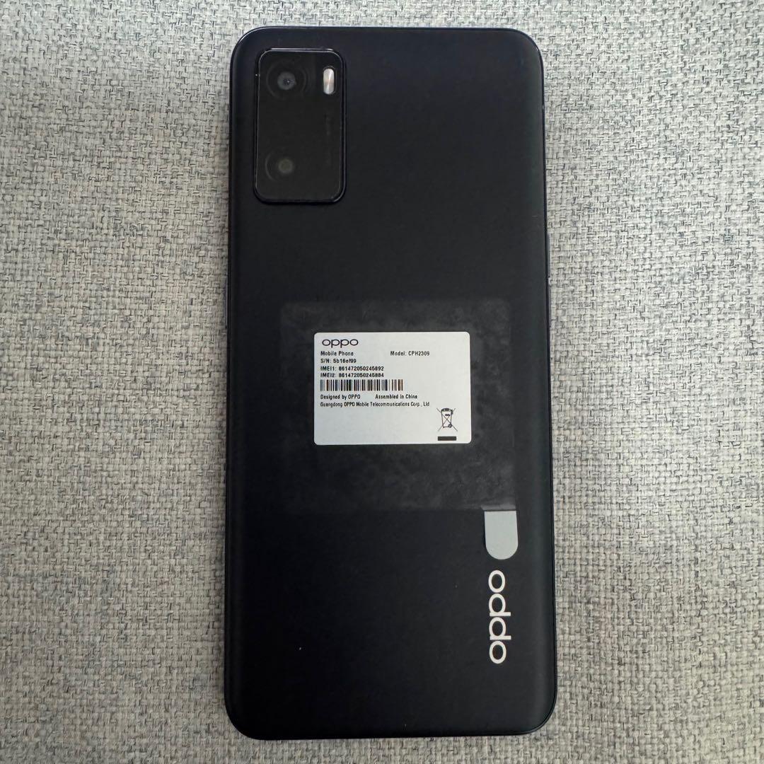 OPPO A55s 5G 本体 ブラック ガラスフィルム1枚付 SIMフリー