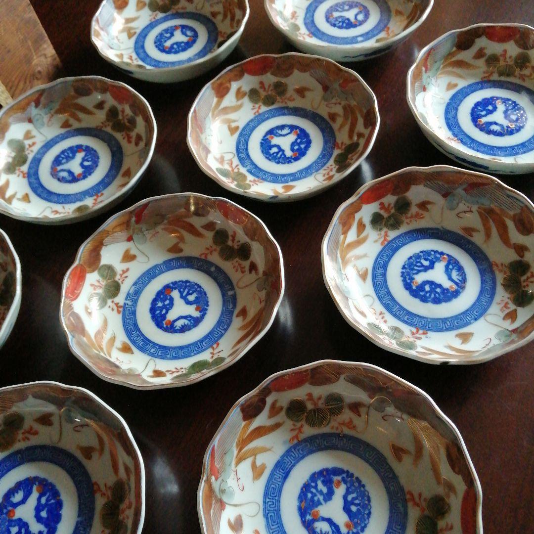 伊万里　金彩錦膾皿　10枚　16cm　16cm