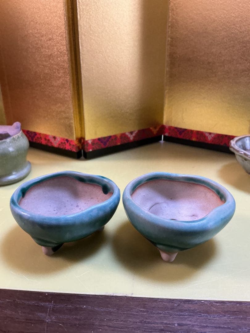 陶酔鉢小鉢7個セット激レア品　盆栽鉢　観賞石