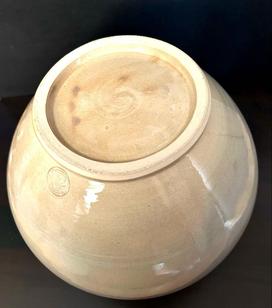 【美品／未使用】萩焼 宗家永昌庵 十三世 新庄寒山 萩焼花器／共箱　栞