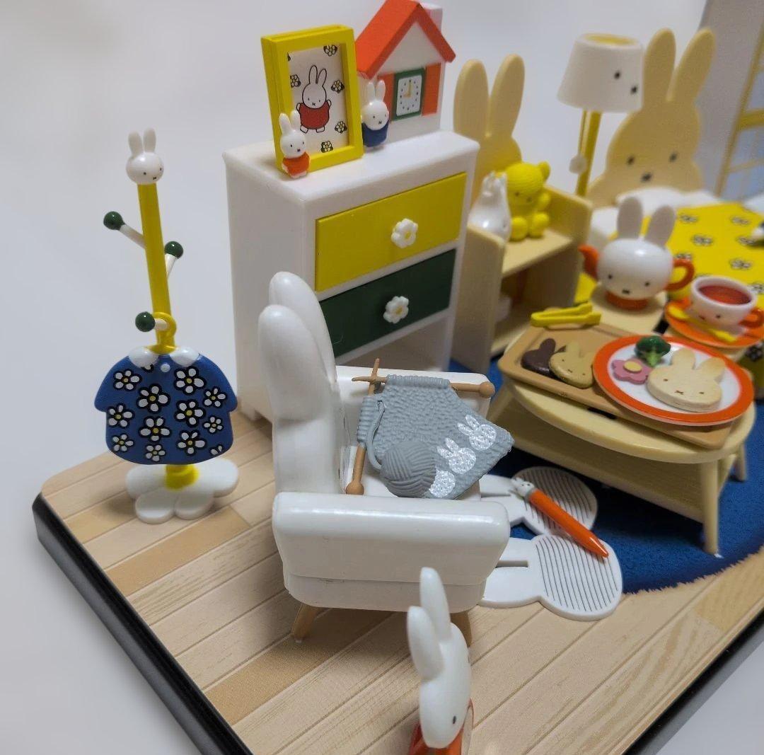 ミッフィー　miffy room　ミッフィーのいる生活　ミニチュア模型