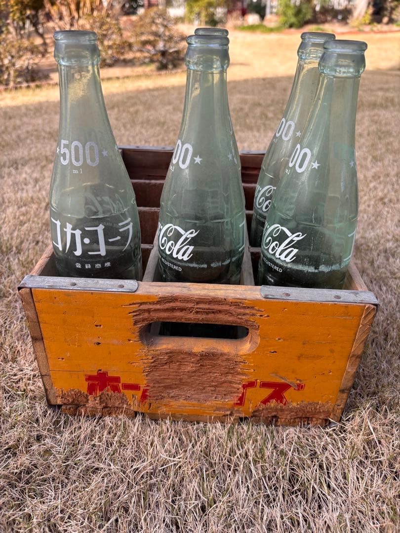 昭和レトロ コカコーラ 木箱 瓶付 ホームサイズ