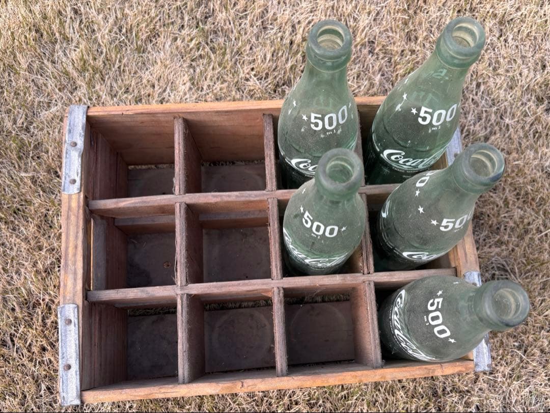 昭和レトロ コカコーラ 木箱 瓶付 ホームサイズ